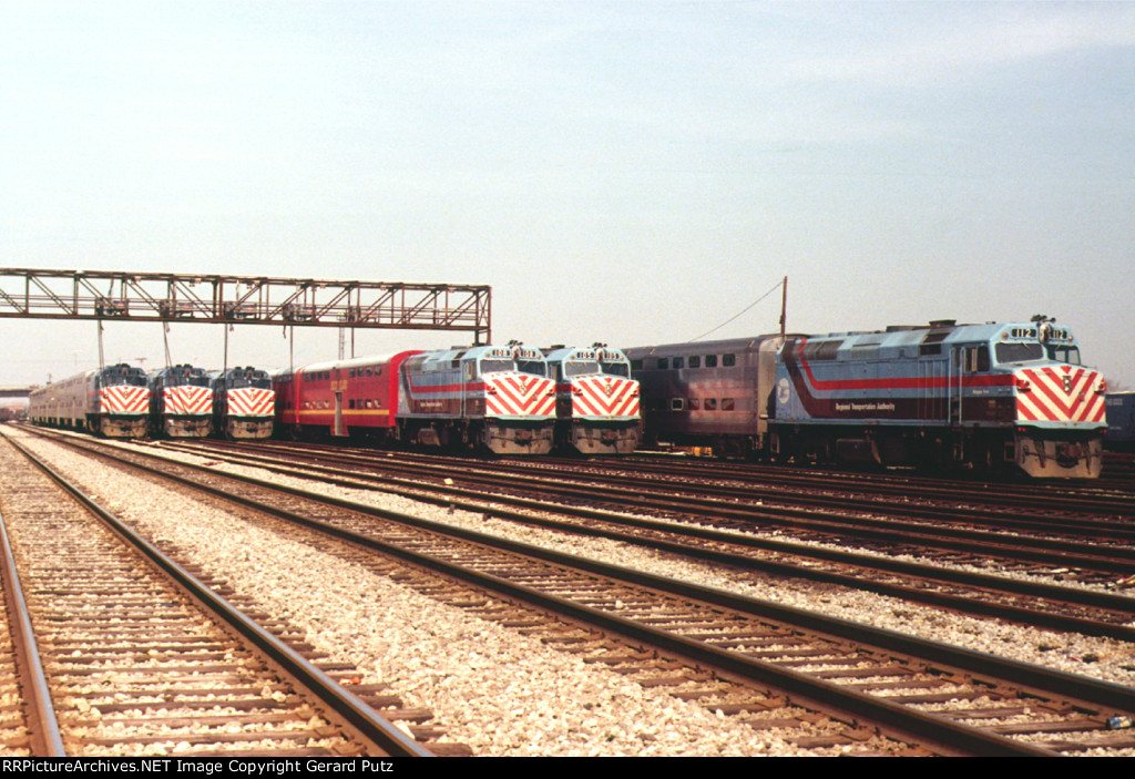 RTA Trains Tied Down on ex-CRI&P